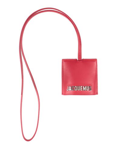 Shop Jacquemus Man Key Ring Red Size - Cow Leather