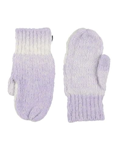Shop Msgm Woman Gloves Light Purple Size Onesize Acrylic, Wool, Polyamide