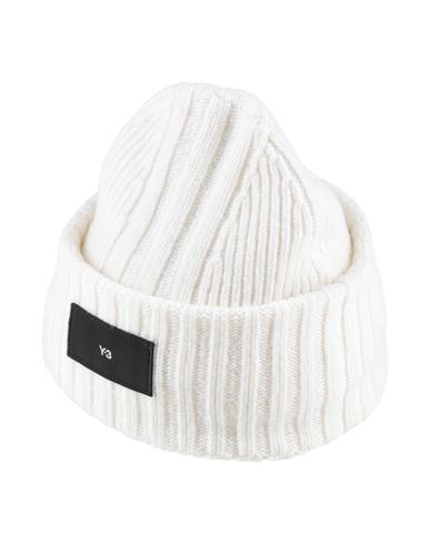 Y-3 Hat Off White Size Onesize Wool, Polyamide In Gold