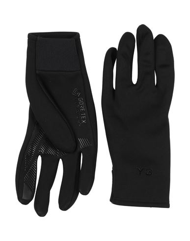 Y-3 Gloves Black Size L Ptfe - Polytetrafluoroethylene In Green