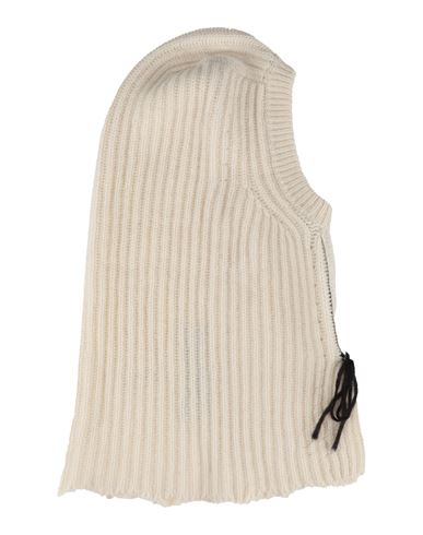 Shop Isabel Benenato Man Hat Ivory Size Onesize Cashmere, Wool In White