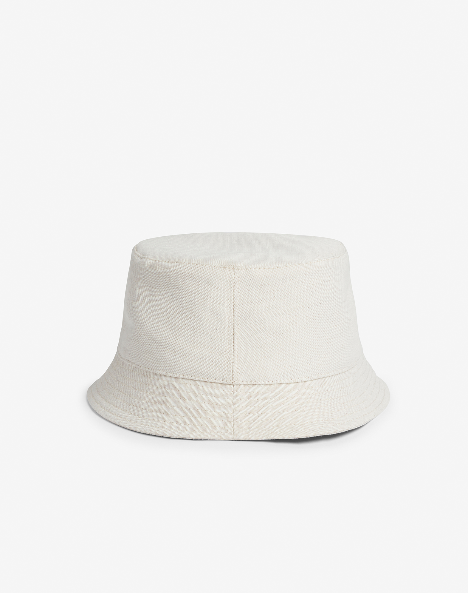 Dunhill Cotton Linen Canvas Bucket Hat In White