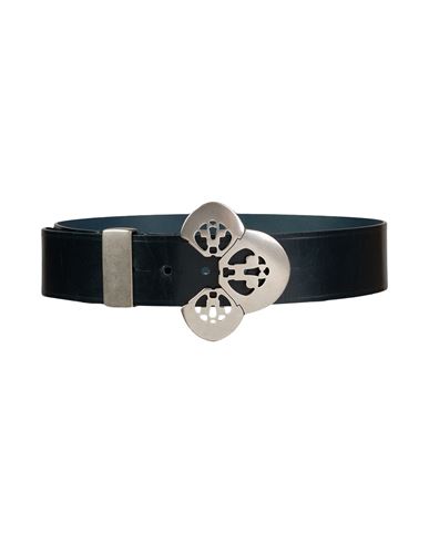 Isabel Marant Woman Belt Dark Green Size 30 Cow Leather, Zamak