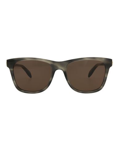 Shop Alexander Mcqueen Square-frame Acetate Sunglasses Sunglasses Grey Size 54 Acetate