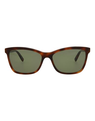 Shop Saint Laurent Cat Eye-frame Acetate Sunglasses Woman Sunglasses Brown Size 56 Acetate