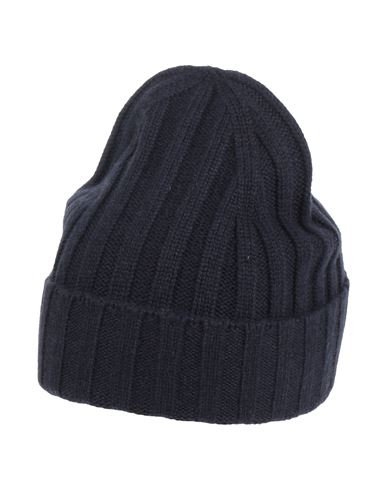 Simon Gray. Man Hat Midnight Blue Size Onesize Cashmere In Blue