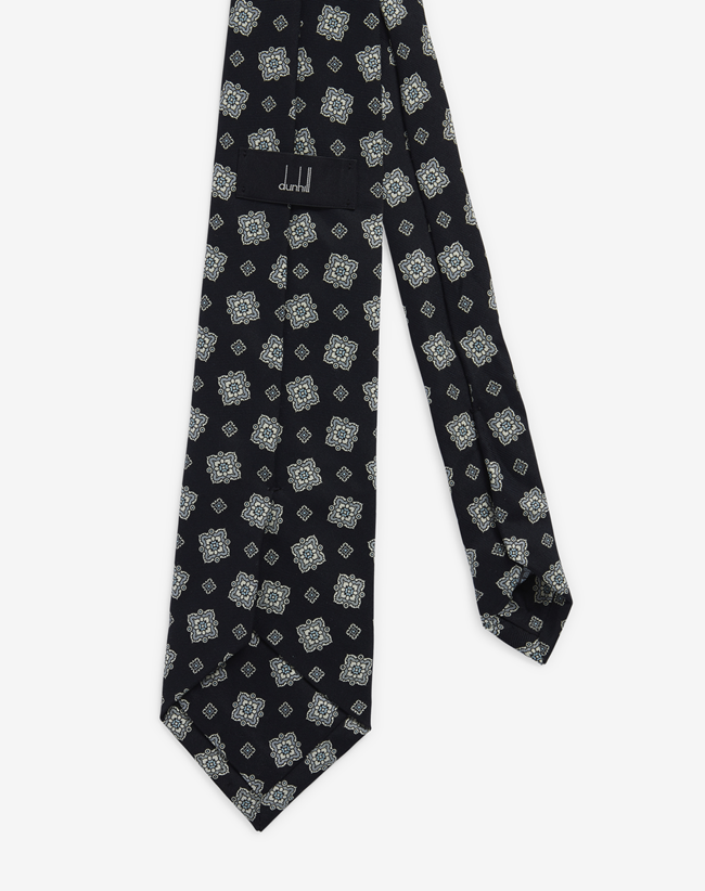 【極美品】dunhill ネクタイ ソリッド 黒 ブラック 無地 Men's Dunhill | dunhill jp Online