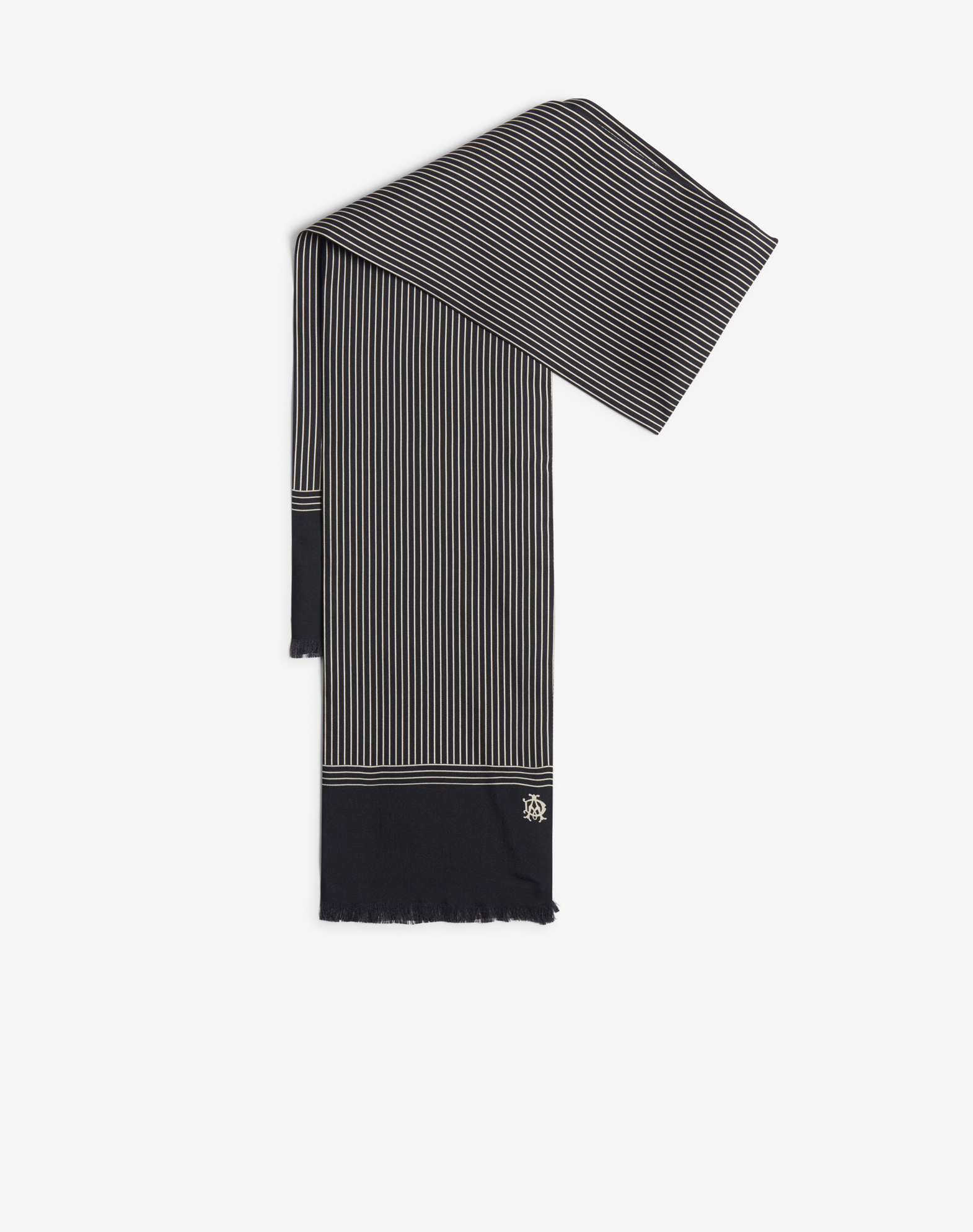 DUNHILL SILK LINEAR EVENING SCARF