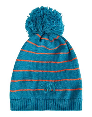 Bikkembergs Newborn Boy Hat Turquoise Size 1 Cotton In Blue