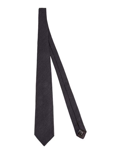 Caruso Man Ties & Bow Ties Midnight Blue Size - Wool, Silk In Black