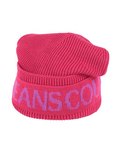 Versace Jeans Couture Woman Hat Fuchsia Size Onesize Acrylic, Wool In Pink