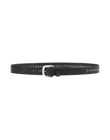 Dondup Man Belt Black Size 34 Leather