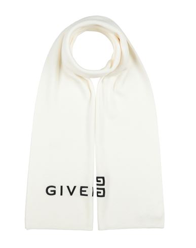 Givenchy Man Scarf Ivory Size - Wool In White