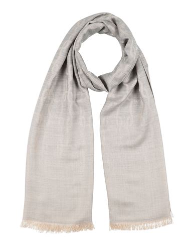 Agnona Woman Scarf Grey Size - Cashmere, Silk In Neutral