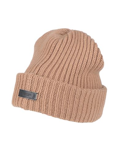 Agnona Woman Hat Camel Size Onesize Cashmere In Neutral
