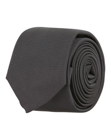 Givenchy Solid Silk Tie Man Ties & Bow Ties Grey Size - Silk In Gray