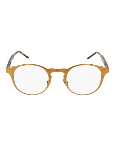 Bottega Veneta Round-frame Alluminium Optical Frames Man Eyeglass Frame Brown Size 48 Aluminum