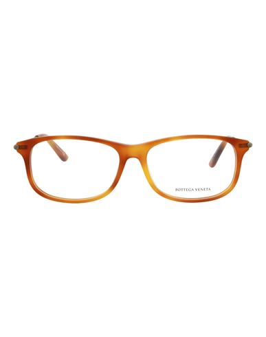 Bottega Veneta Square-frame Acetate Optical Frames Man Eyeglass Frame Brown Size 56 Acetate