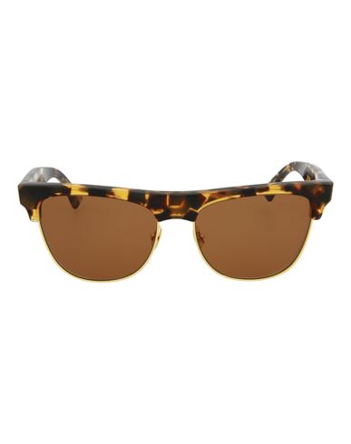 Shop Bottega Veneta Square-frame Acetate Sunglasses Sunglasses Brown Size 55 Acetate