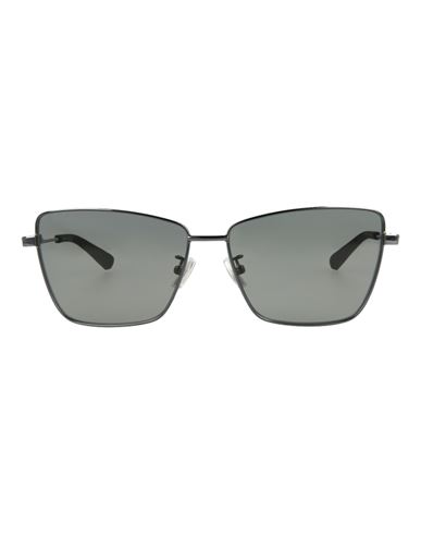Bottega Veneta Square-frame Metal Sunglasses Woman Sunglasses Grey Size 59 Metal