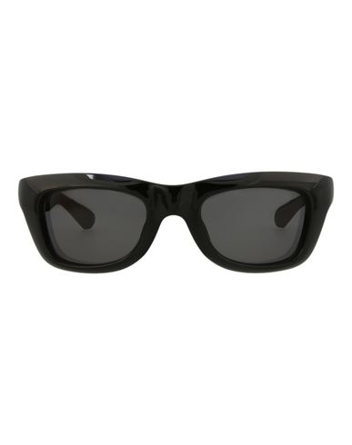 Shop Bottega Veneta Square-frame Injection Sunglasses Man Sunglasses Black Size 49 Plastic Material