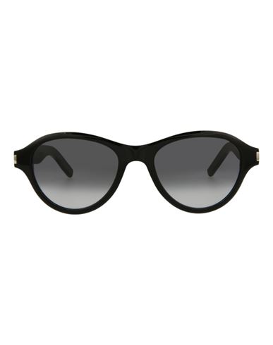 Shop Saint Laurent Round-frame Acetate Sunglasses Sunglasses Black Size 51 Acetate
