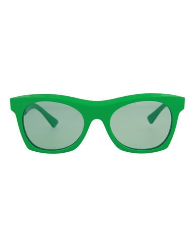 Shop Bottega Veneta Square-frame Acetate Sunglasses Sunglasses Green Size 54 Acetate