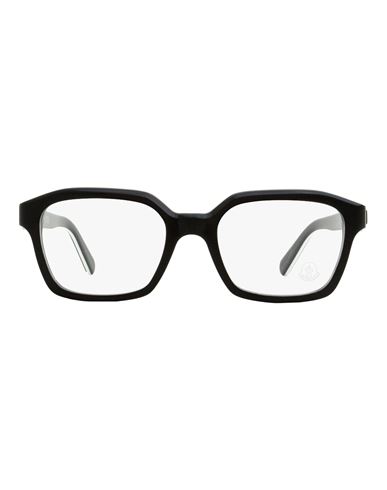 Shop Moncler Rectangular Ml5181 Eyeglasses Eyeglass Frame Black Size 52 Acetate