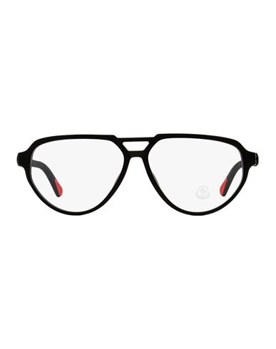 Shop Moncler Pilot Ml5162 Eyeglasses Man Eyeglass Frame Black Size 57 Acetate