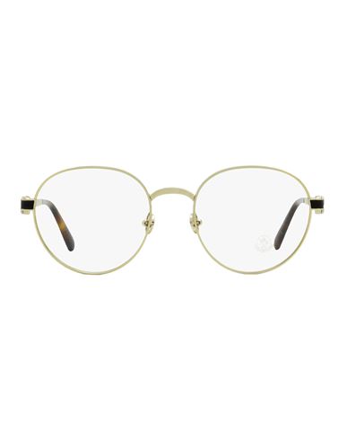 Shop Moncler Round Ml5179 Eyeglasses Eyeglass Frame Brown Size 51 Metal, Acetate
