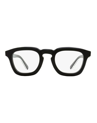 Shop Moncler Thick Rimmed Ml5195 Eyeglasses Man Eyeglass Frame Black Size 48 Acetate