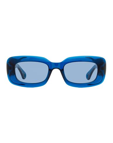Shop Lanvin Twisted Lnv629s Sunglasses Woman Sunglasses Blue Size 50 Plastic
