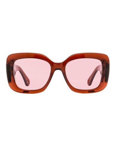 Shop Lanvin Square Lnv626s Sunglasses Woman Sunglasses Red Size 53 Acetate