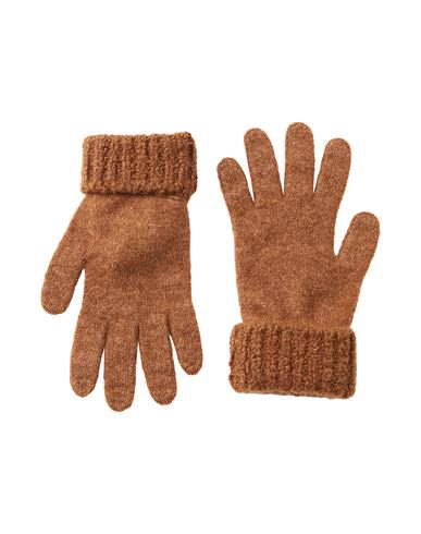 Alanui Woman Gloves Brown Size Onesize Cashmere, Silk, Polyester