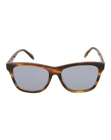 Alexander Mcqueen Square-frame Acetate Sunglasses Sunglasses Yellow Size 54 Acetate In Brown