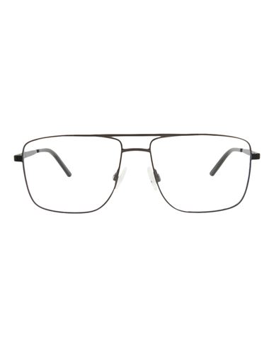 Puma Aviator-style Metal Optical Frames Man Eyeglass Frame Grey Size 58 Metal In Gray