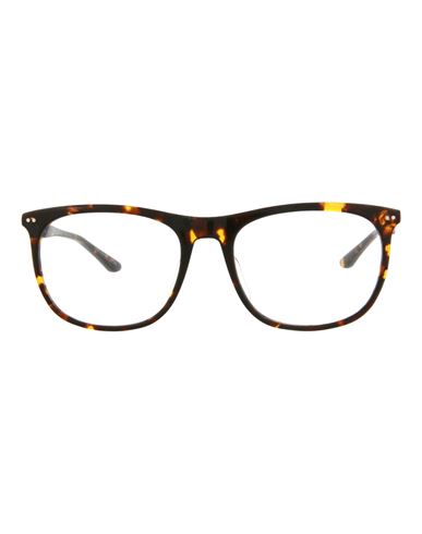 Puma Round-frame Acetate Optical Frames Eyeglass Frame Brown Size 54 Acetate, Metal In Black