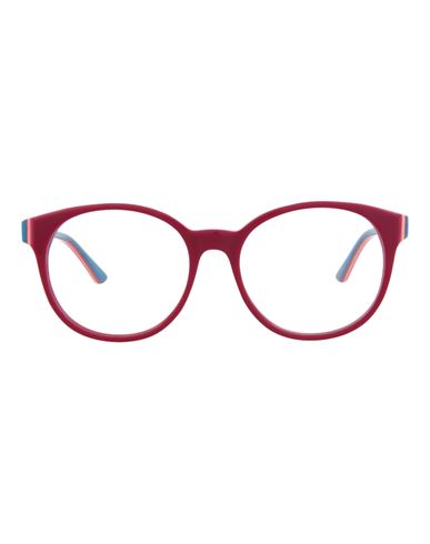 Puma Round-frame Acetate Optical Frames Woman Eyeglass Frame Pink Size 52 Acetate In Red