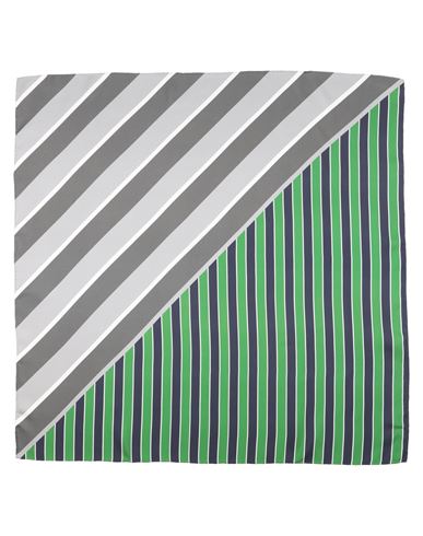 Thom Browne Woman Scarf Grey Size - Silk In Green