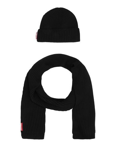 Dsquared2 Man Accessories Set Black Size Onesize Wool In Black