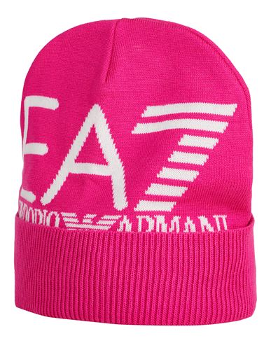 Ea7 Man Hat Fuchsia Size S Acrylic In Pink