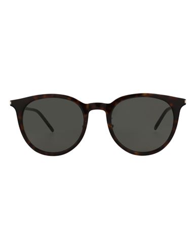 Saint Laurent Round-frame Acetate Sunglasses Sunglasses Multicolored Size 54 Acetate In Black