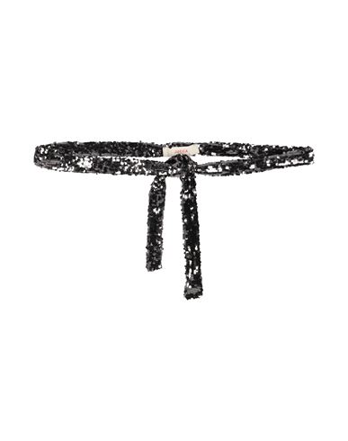 Jucca Woman Belt Charcoal Size Onesize Polyamide, Elastane In Gray