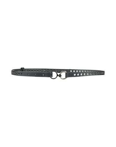 DIOR DIOR WOMAN BELT BLACK SIZE 32 CALFSKIN