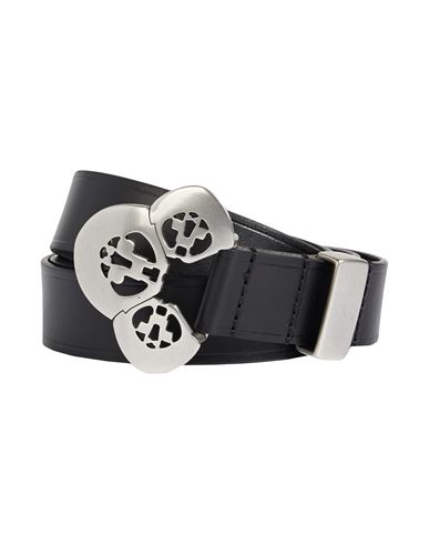 Isabel Marant Woman Belt Black Size 36 Cow Leather, Brass In Black