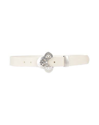 Isabel Marant Woman Belt Light Grey Size 32 Cow Leather, Brass In Neutral