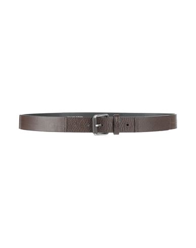 Liu •jo Man Man Belt Dark Brown Size 39.5 Leather In Brown