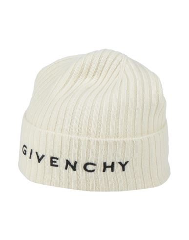Givenchy Man Hat Cream Size Onesize Wool, Cashmere In White