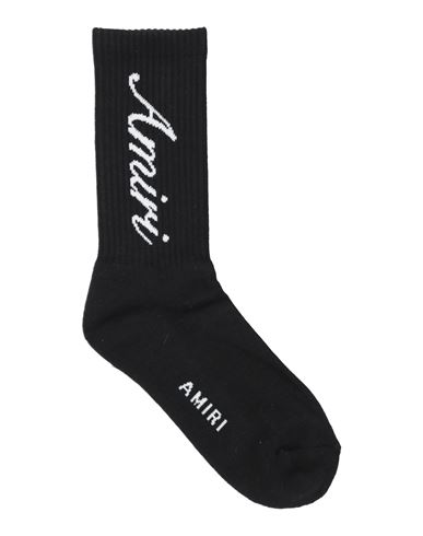 Amiri Man Socks & Hosiery Black Size Onesize Cotton, Polyester, Elastane In Gray