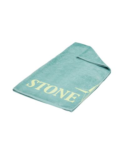 STONE ISLAND STONE ISLAND SERVIETTE DE PLAGE VERT COTON